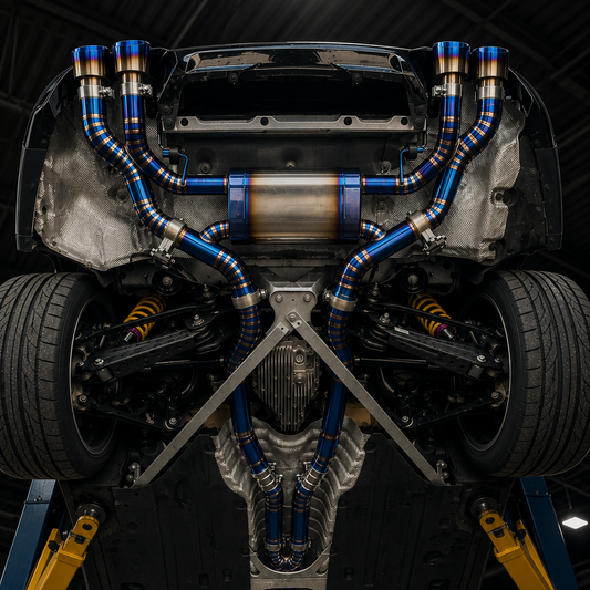 Titanium Valved Cat-Back Exhaust for BMW F97 X3M & F98 X4M