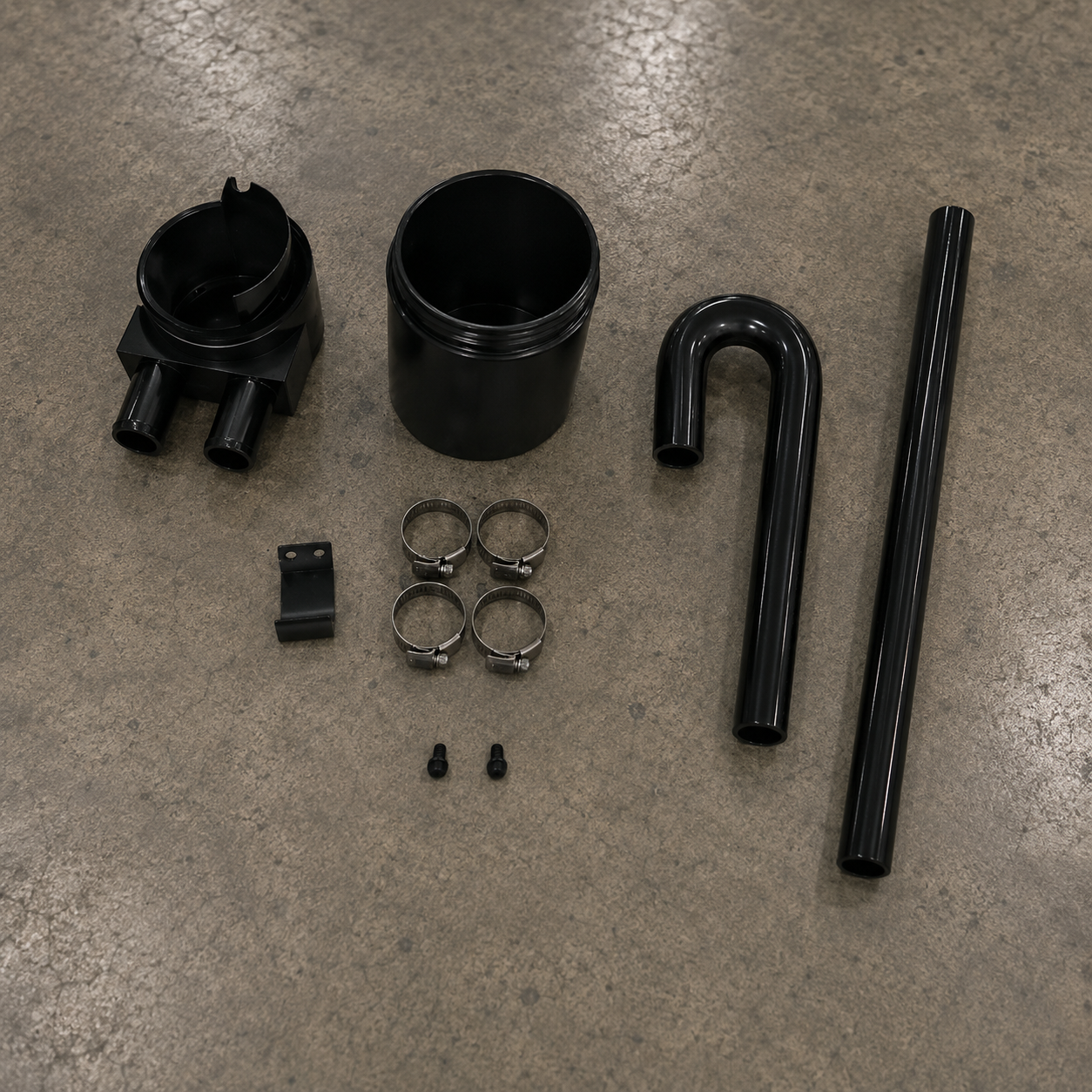 VTK Performance N54 Dual Baffled Oil Catch Can Kit for BMW 135i, 335i & 535i