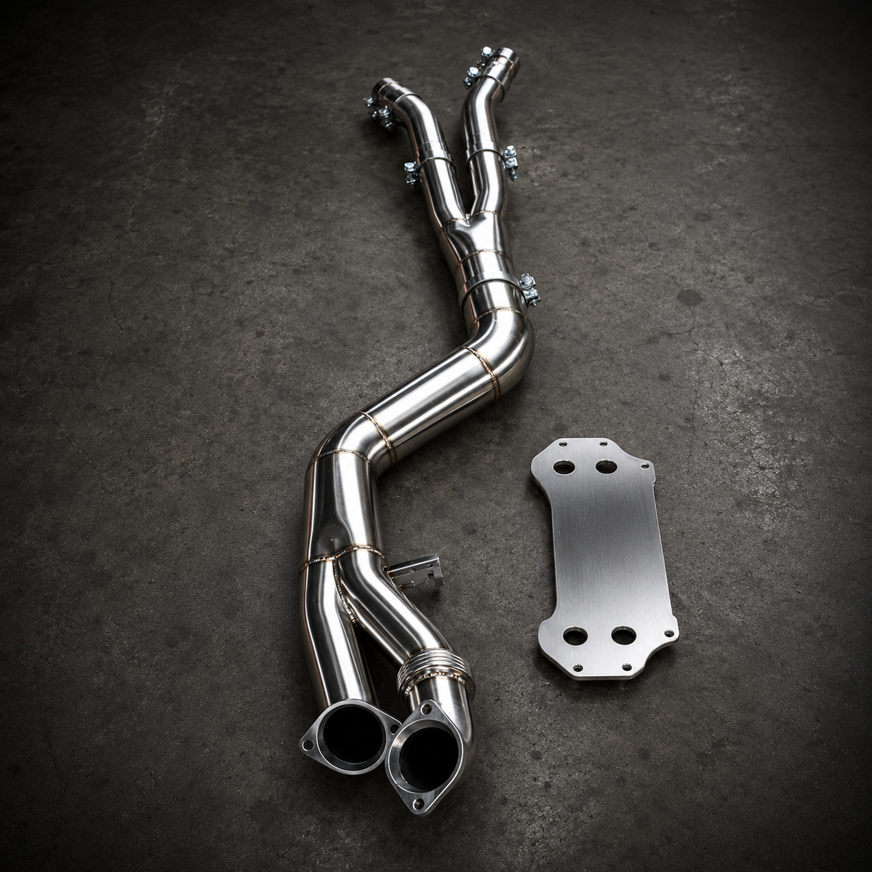 VTK Stainless Steel 4.5" Single Mid Pipe BMW G87 M2, G80 M3, G82/G83 M4