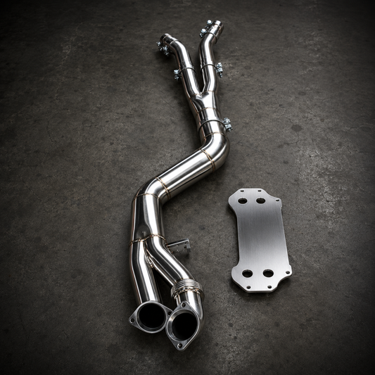 VTK Stainless Steel 4.5" Single Mid Pipe BMW G87 M2, G80 M3, G82/G83 M4
