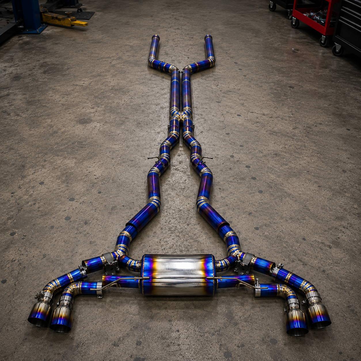Titanium Valved Cat-Back Exhaust for BMW F10/F90 M5 S63