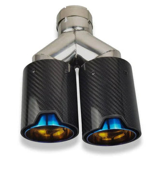 MP Style Carbon Fiber Dual Exhaust Tip