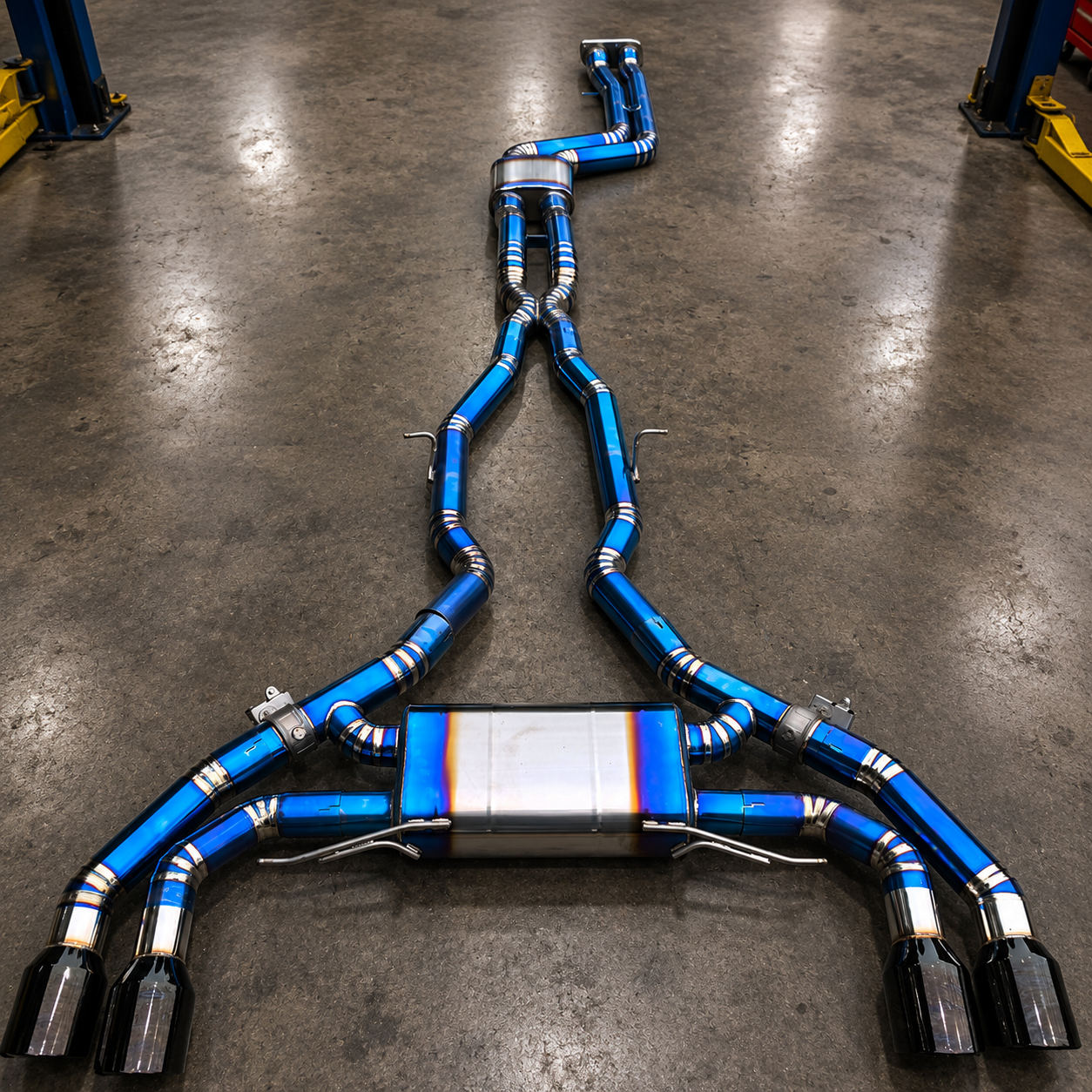 Titanium Valved Cat-Back Exhaust for BMW F97 X3M & F98 X4M