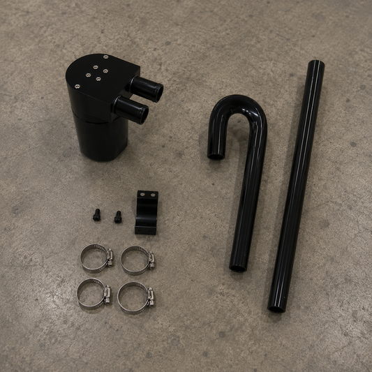 VTK Performance N54 Dual Baffled Oil Catch Can Kit for BMW 135i, 335i & 535i