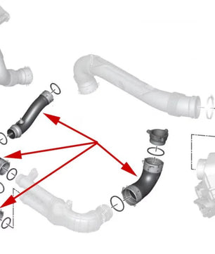 VTK Performance S58 Aluminum Charge Pipe Kit for BMW G80 M3, G82 M4, G87 M2, X3M & X4M